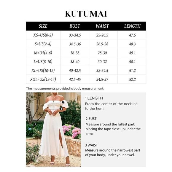 NEW Puff Sleeve Floral Split Maxi Dress Flowy A Line XL - Picture 5 of 7